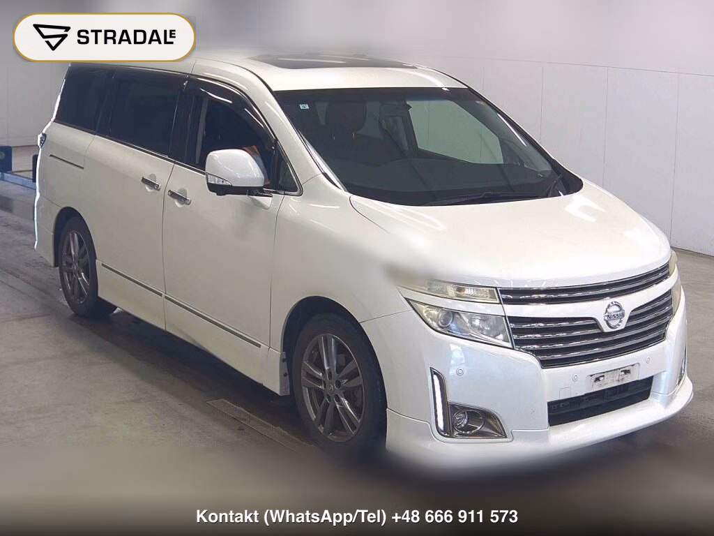 NISSAN ELGRAND 5D 350 HIGHWAY STAR URBAN CHROME BLACK LEAT 2013, aukcja z Japonii, zdjęcie 1