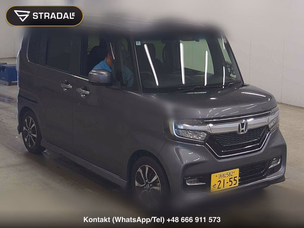 HONDA N-BOX CUSTOM G・SLOPE L HONDA SENSING 2018, aukcja z Japonii, zdjęcie 1