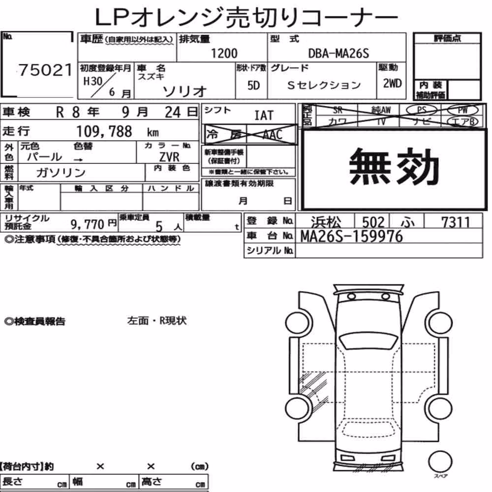 Notka aukcyjna: SUZUKI SOLIO S SELECTION