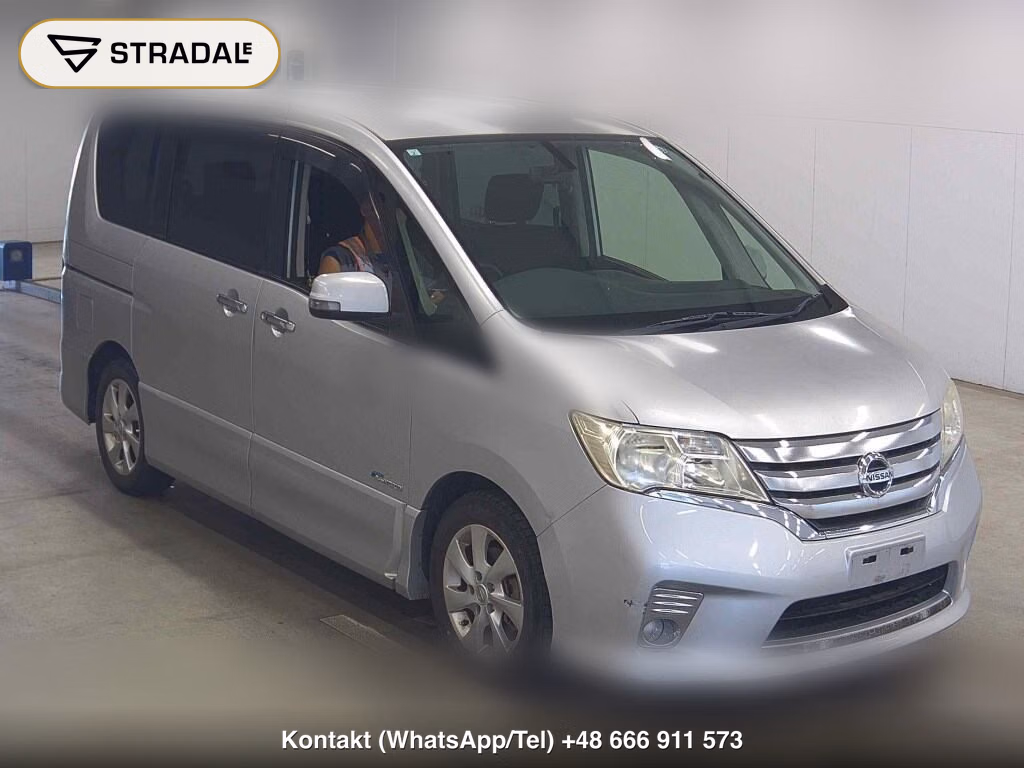 NISSAN SERENA 5D HIGHWAY STAR S-HYBRID 2013, aukcja z Japonii, zdjęcie 1