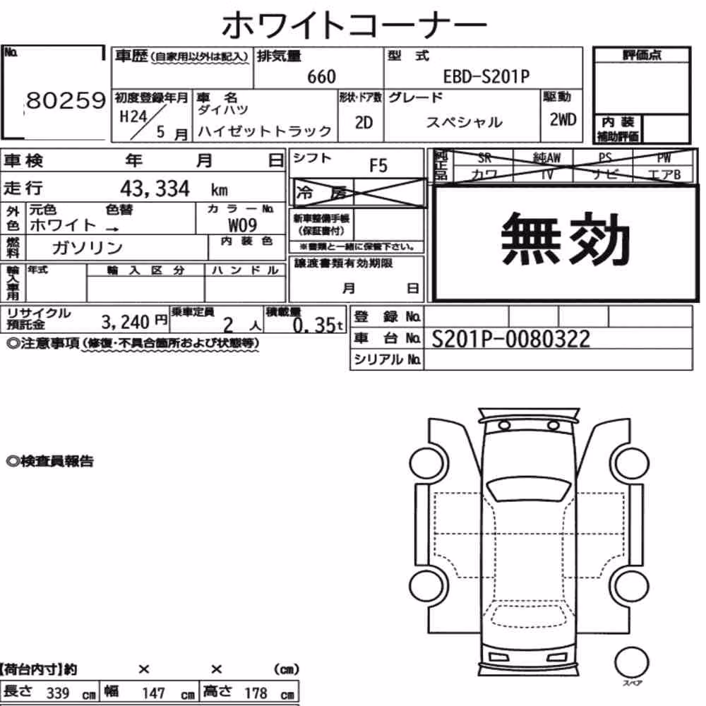 Notka aukcyjna: DAIHATSU HIJET TRUCK SPECIAL