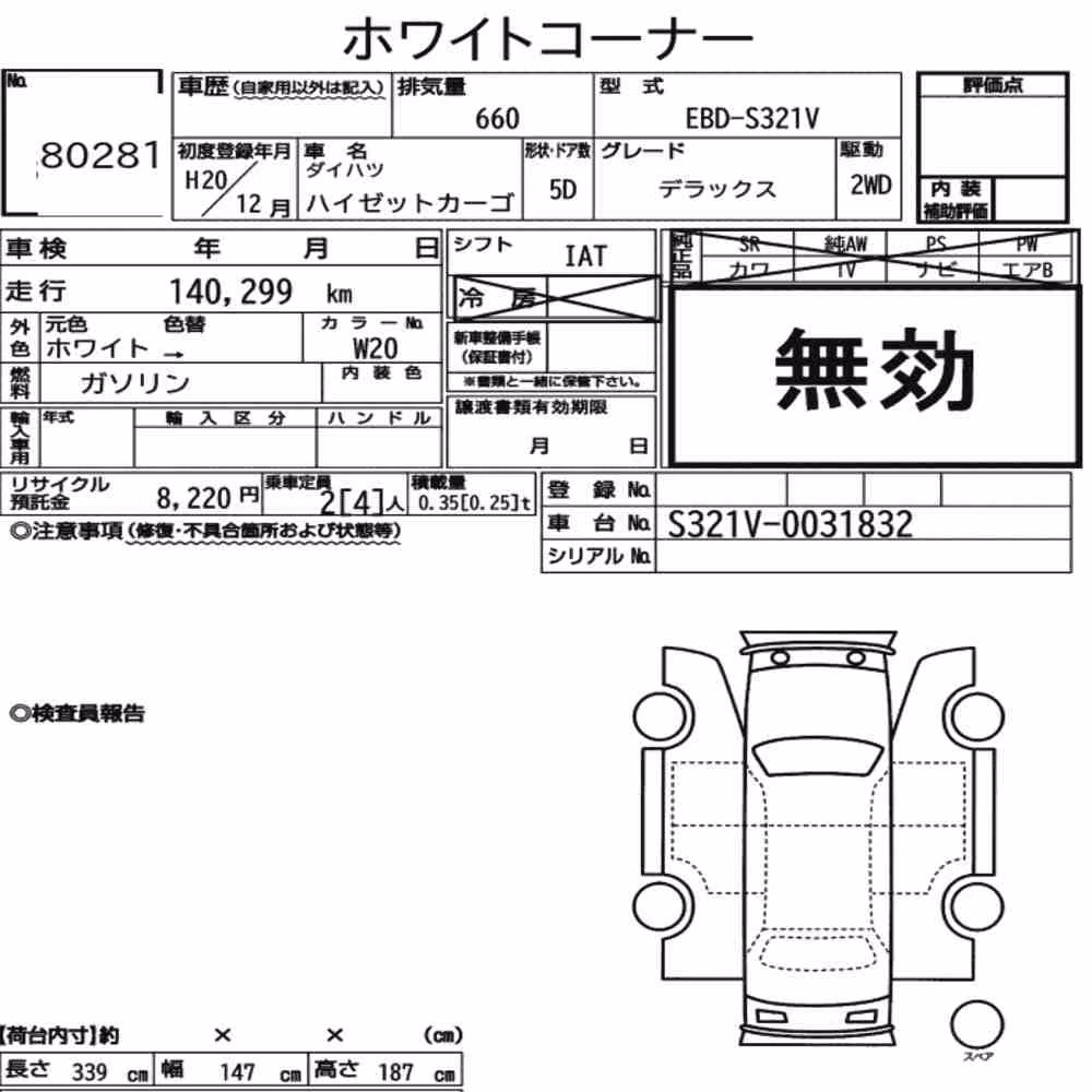 Notka aukcyjna: DAIHATSU HIJET CARGO 5D DELUXE