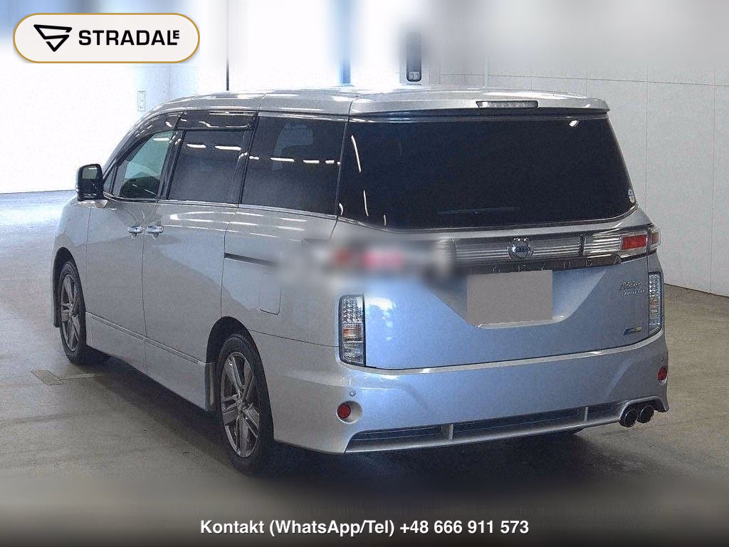 NISSAN ELGRAND 5D RIDER WHITE LEATHER SEAT MANUAL SEAT, miniaturka 3