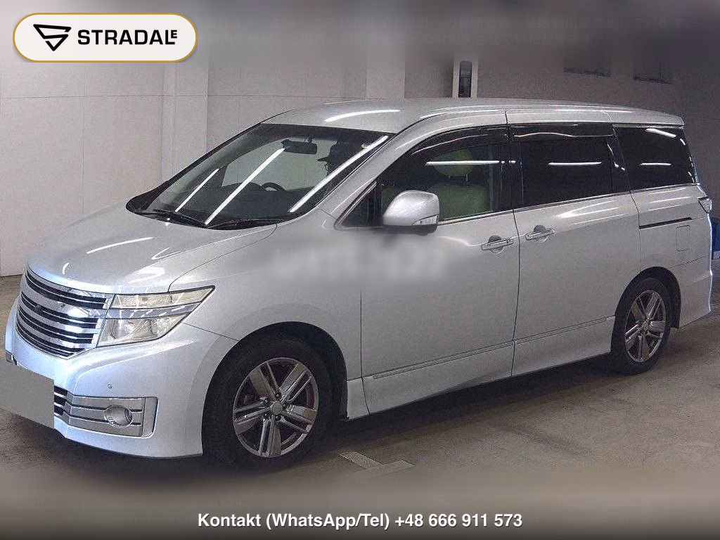 NISSAN ELGRAND 5D RIDER WHITE LEATHER SEAT MANUAL SEAT, miniaturka 5