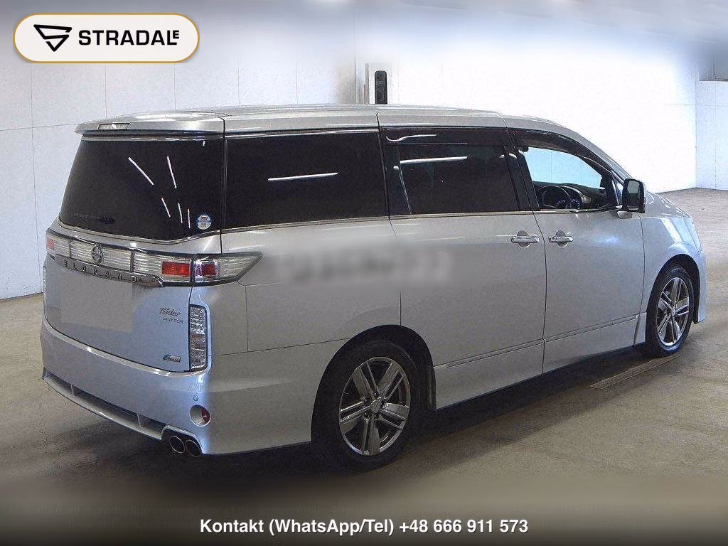 NISSAN ELGRAND 5D RIDER WHITE LEATHER SEAT MANUAL SEAT, miniaturka 6