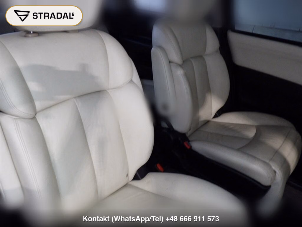 NISSAN ELGRAND 5D RIDER WHITE LEATHER SEAT MANUAL SEAT, miniaturka 7