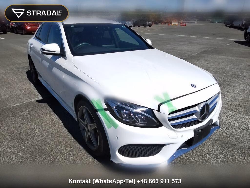 MERCEDES BENZ C-CLASS 4D C200 AVANTGARDE AMG LINE 2015, aukcja z Japonii, zdjęcie 1