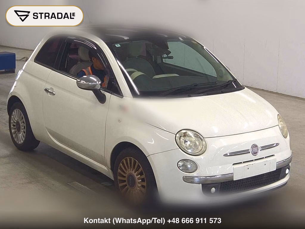 FIAT 500 1.2 LOUNGE 2011, aukcja z Japonii, zdjęcie 1