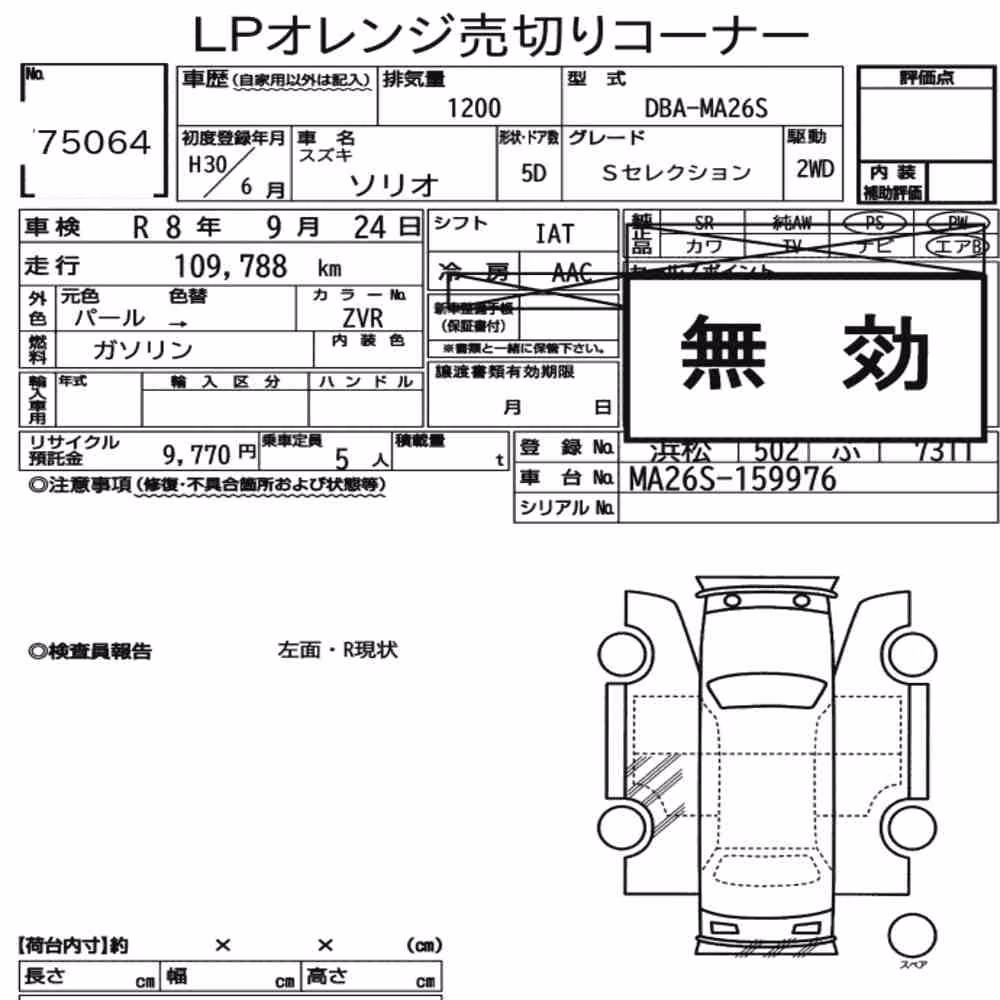 Notka aukcyjna: SUZUKI SOLIO S SELECTION