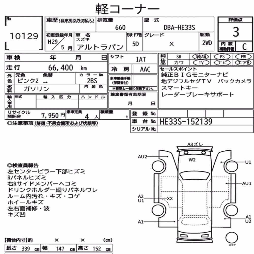 Notka aukcyjna: SUZUKI ALTO LAPIN X
