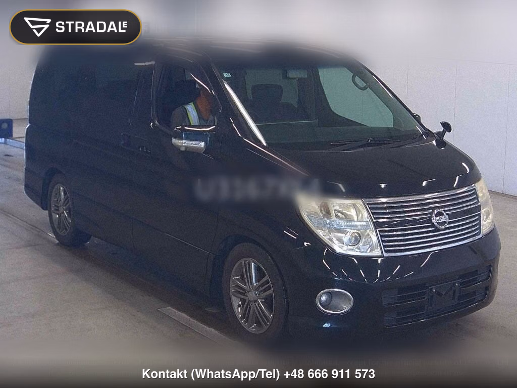 NISSAN ELGRAND 5D 350 HIGHWAY STAR BLACK LEATHER NAVI EDIT, miniaturka 2