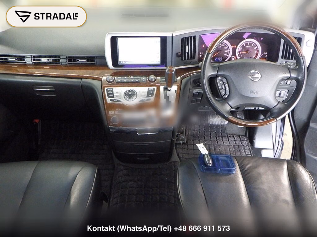 NISSAN ELGRAND 5D 350 HIGHWAY STAR BLACK LEATHER NAVI EDIT, miniaturka 4