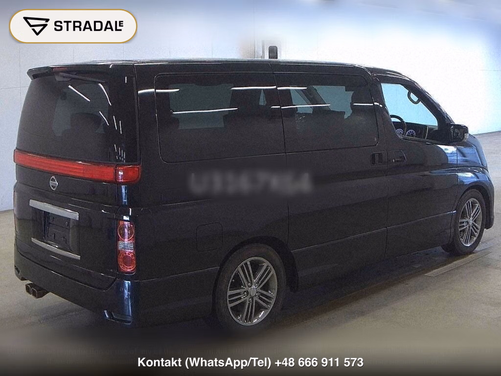 NISSAN ELGRAND 5D 350 HIGHWAY STAR BLACK LEATHER NAVI EDIT, miniaturka 6