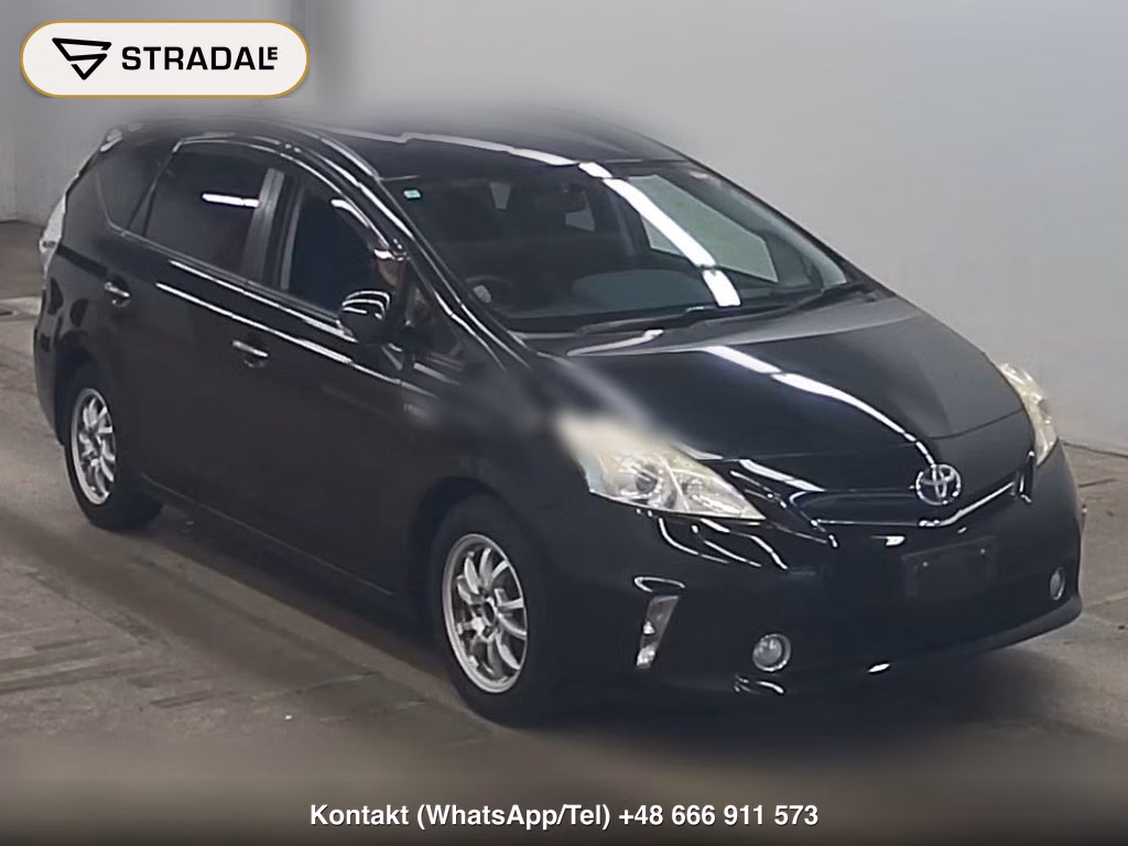 TOYOTA PRIUS ALPHA S TUNE BLACK 2014, aukcja z Japonii, zdjęcie 1