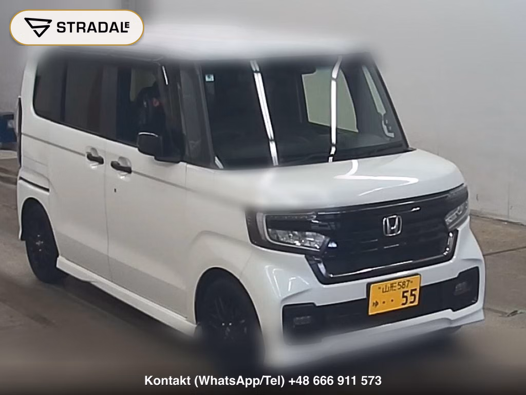 HONDA N-BOX CUSTOM L・TURBO STYLE PLUS BLACK 2022, aukcja z Japonii, zdjęcie 1