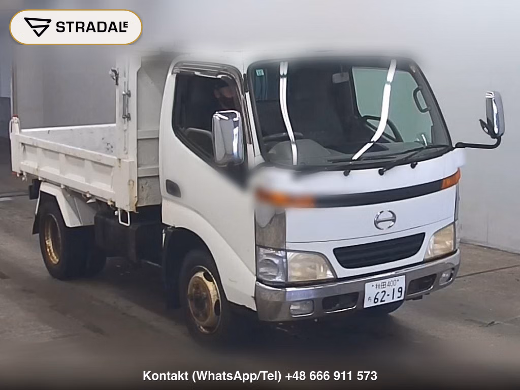 HINO DUTRO 2D 4WD SHORT HIGH DECK STRENGTHEN DUMP 2000, aukcja z Japonii, zdjęcie 1