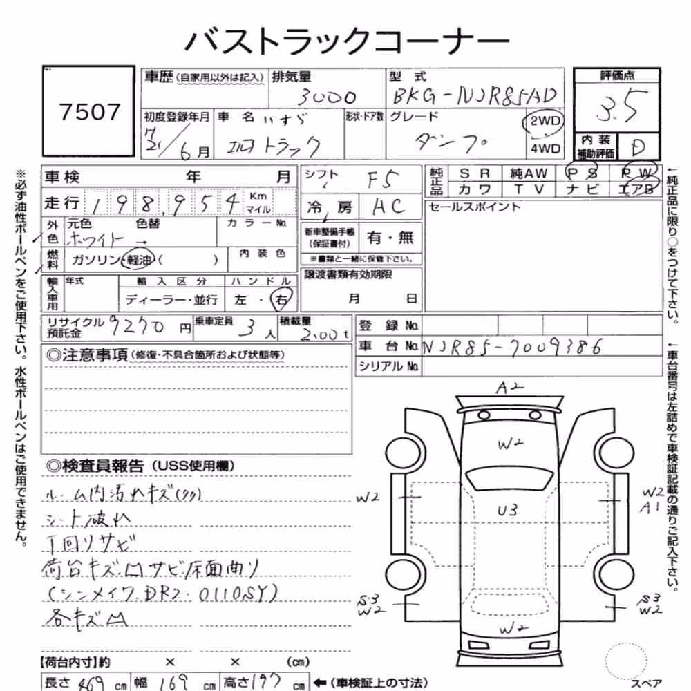 Notka aukcyjna: ISUZU ELF TRUCK DUMP