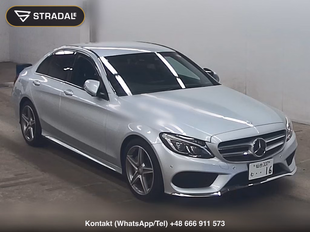 MERCEDES BENZ C-CLASS 4D C180 AVANTGARDE AMG LINE 2016, aukcja z Japonii, zdjęcie 1