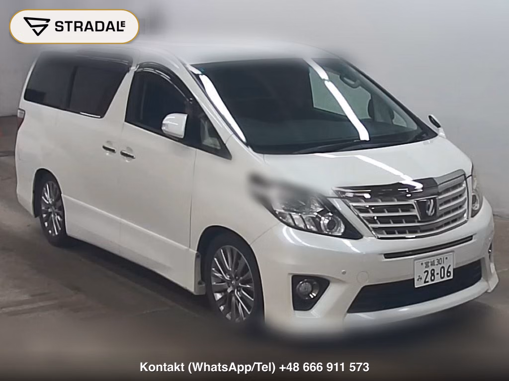 TOYOTA ALPHARD 240S TYPE GOLD 2012, aukcja z Japonii, zdjęcie 1