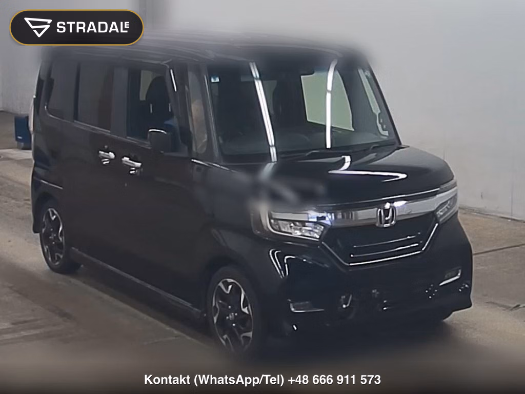 HONDA N-BOX CUSTOM G･L TURBO HONDA SENSING 2018, aukcja z Japonii, zdjęcie 1