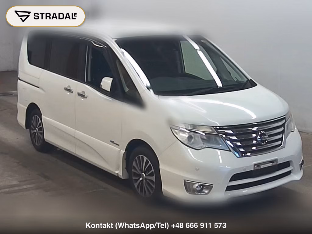 NISSAN SERENA 5D HIGHWAY STAR V SELECTOR + SAFETY Ⅱ SHV 2015, aukcja z Japonii, zdjęcie 1