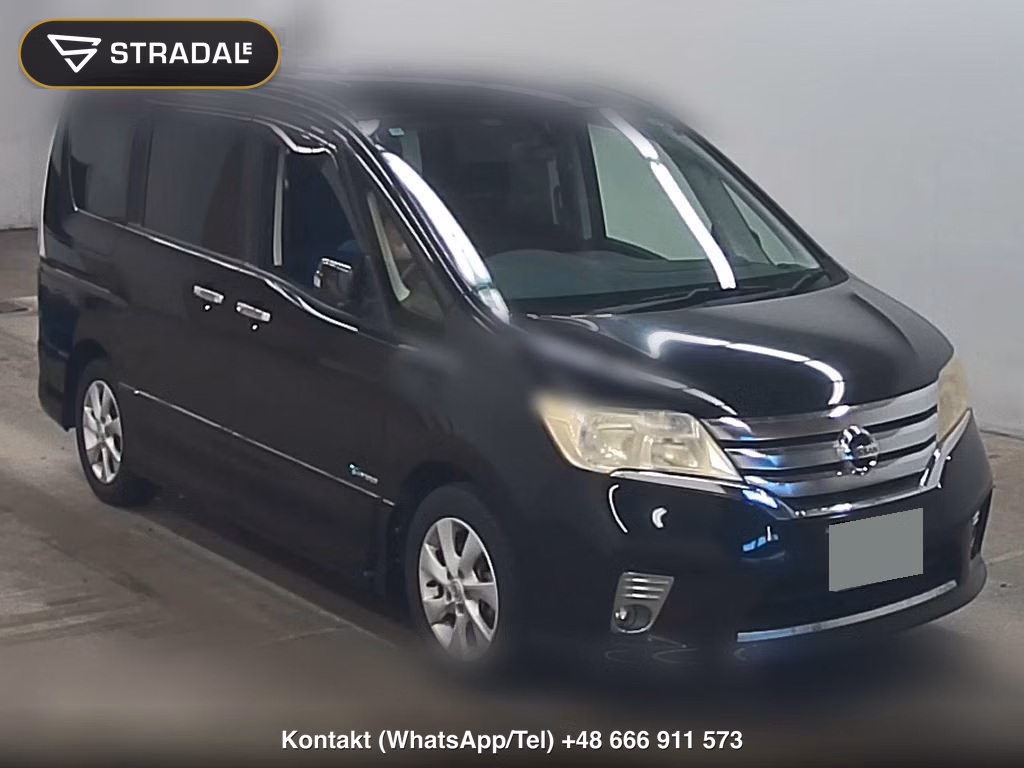 NISSAN SERENA 5D HIGHWAY STAR G S-HYBRID 2013, aukcja z Japonii, zdjęcie 1