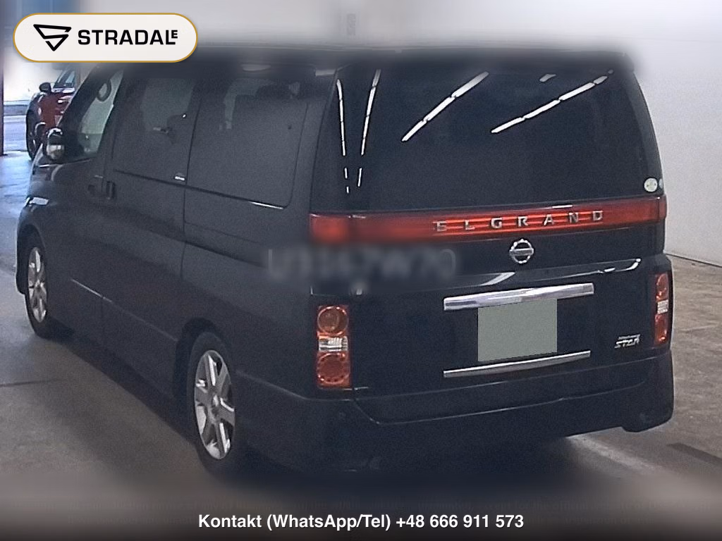 NISSAN ELGRAND 5D 4WD 350 HIGHWAY STAR BLACK LEATHER NAVI EDIT, miniaturka 3