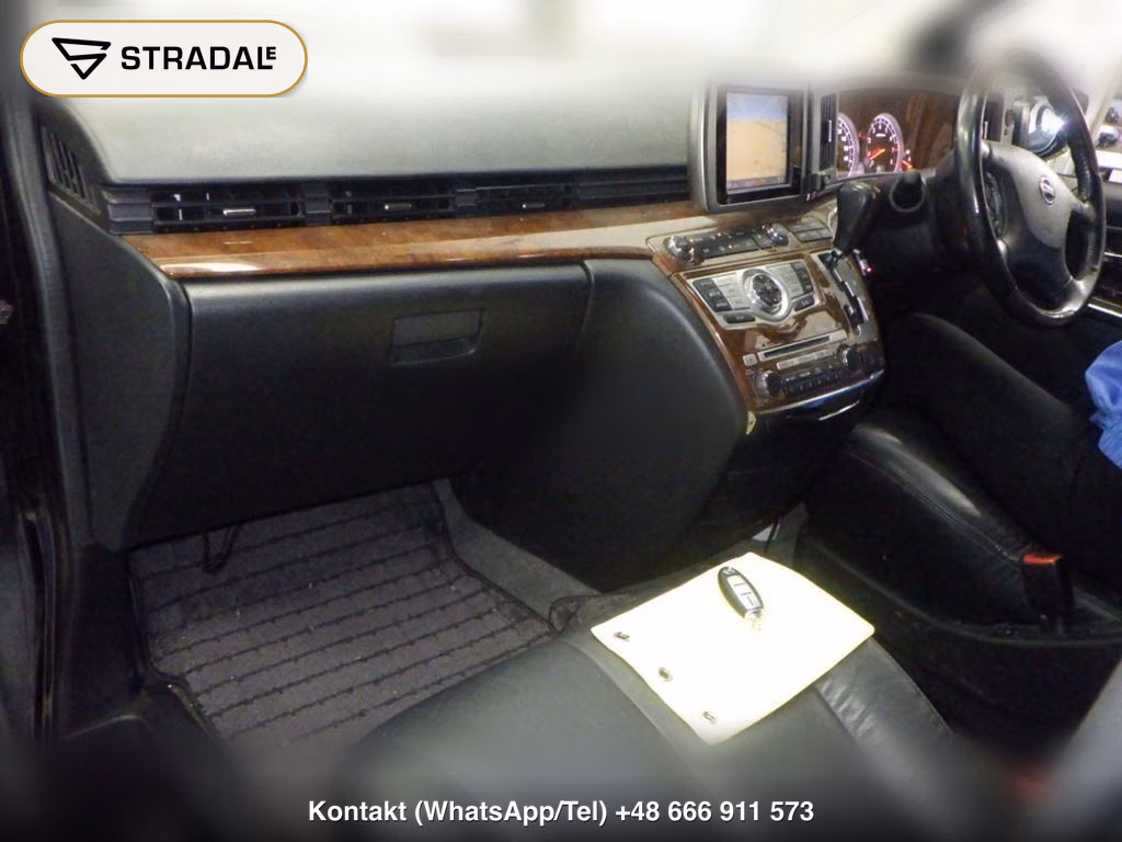 NISSAN ELGRAND 5D 4WD 350 HIGHWAY STAR BLACK LEATHER NAVI EDIT, miniaturka 4