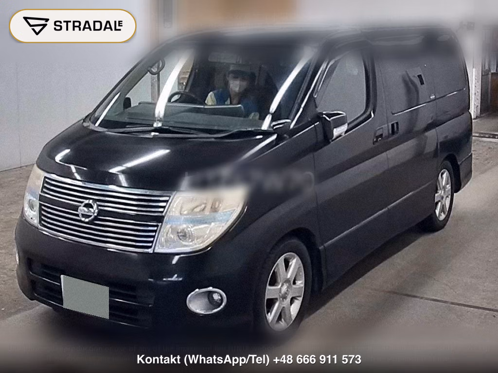 NISSAN ELGRAND 5D 4WD 350 HIGHWAY STAR BLACK LEATHER NAVI EDIT, miniaturka 5