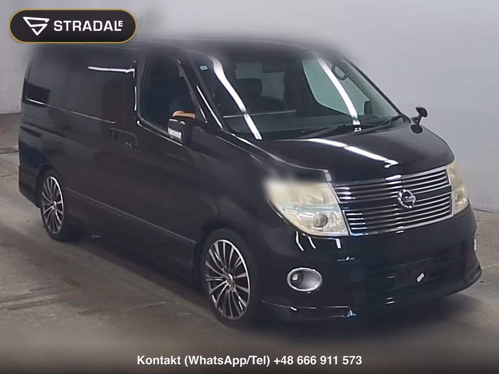 NISSAN ELGRAND 5D 4WD 350 HIGHWAY STAR BLACK LEATHER EDITION 2007, aukcja z Japonii, zdjęcie 1