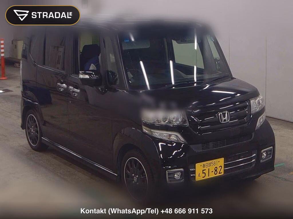 HONDA N-BOX CUSTOM G TURBO SS BLACK STYLE PACKAGE 2017, aukcja z Japonii, zdjęcie 1