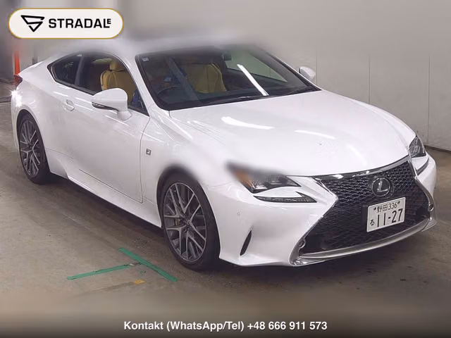 LEXUS RC RC200T F SPORT 2016, samochód z aukcji Japonii