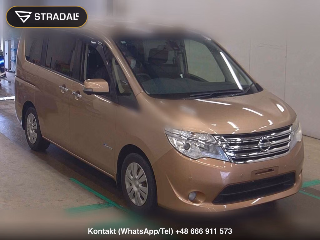 NISSAN SERENA 5D 20X S-HYBRID ADVANCED SAFETY PACK 2014, aukcja z Japonii, zdjęcie 1