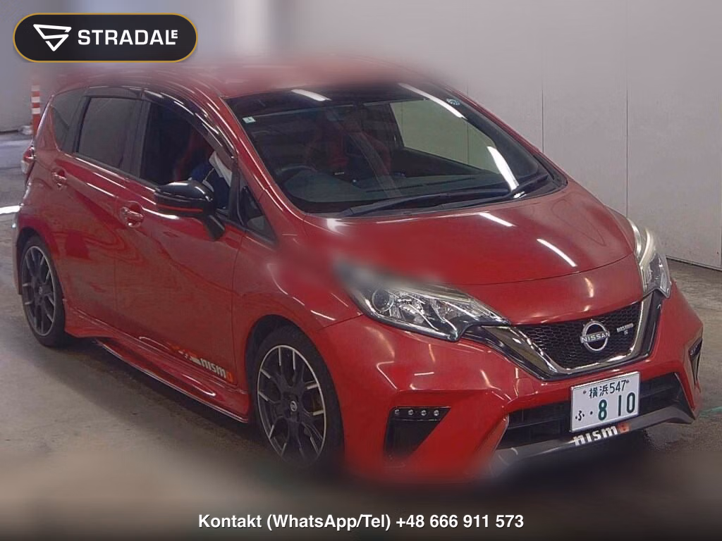 NISSAN NOTE NISMO 2017, aukcja z Japonii, zdjęcie 1