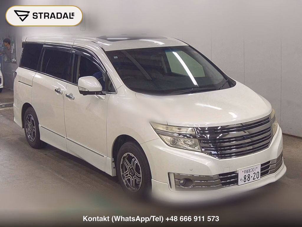 NISSAN ELGRAND 5D RIDER BLACK LINE 2012, aukcja z Japonii, zdjęcie 1