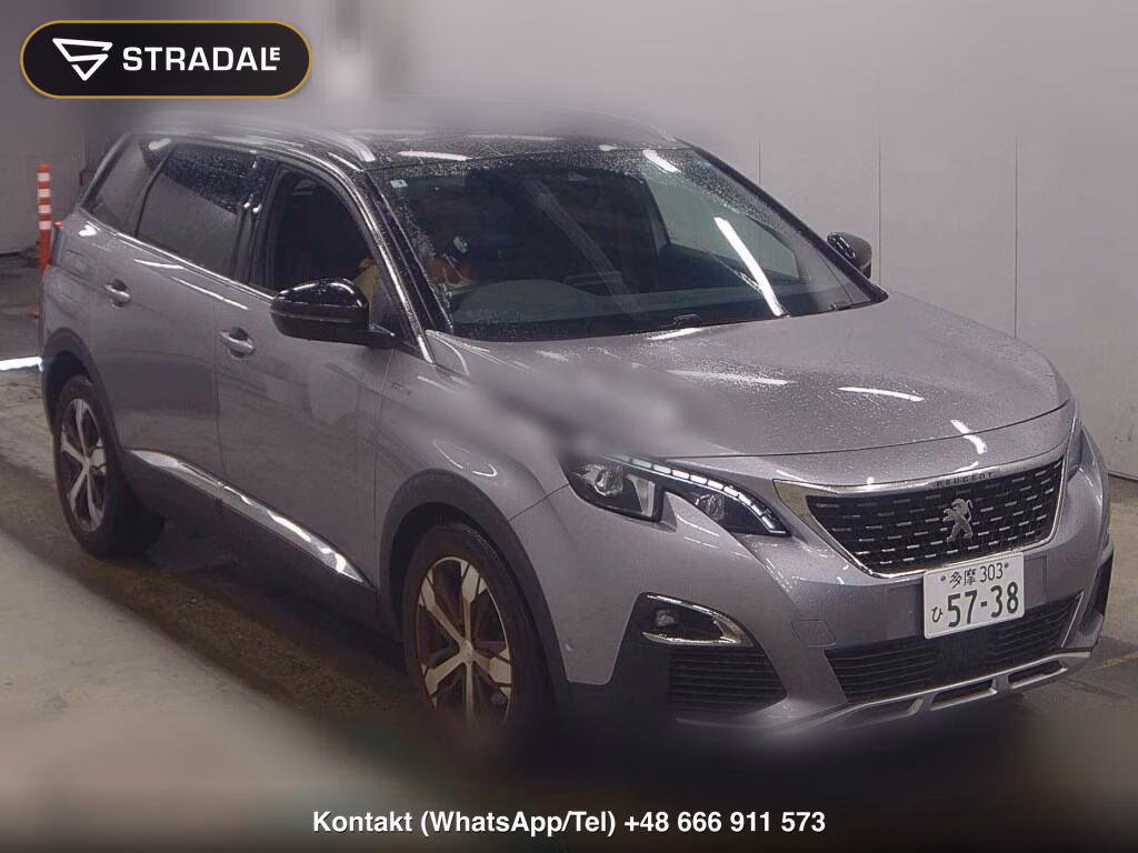 PEUGEOT 5008 GT BLUE HDI 2021, aukcja z Japonii, zdjęcie 1