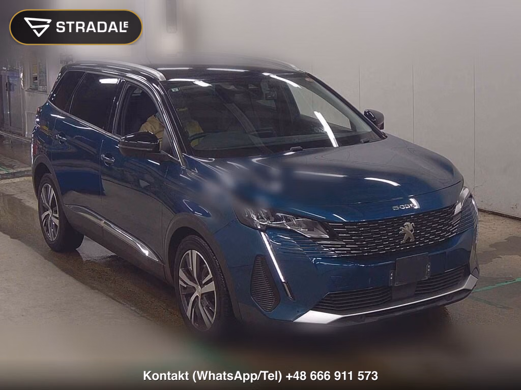 PEUGEOT 5008 GT BLUE HDI 2021, aukcja z Japonii, zdjęcie 1