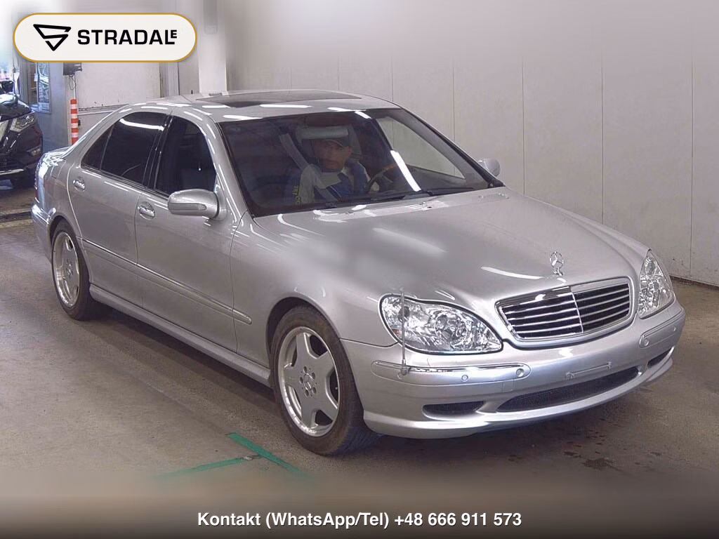 MERCEDES BENZ S-CLASS 4D S55L AMG 2001, aukcja z Japonii, zdjęcie 1