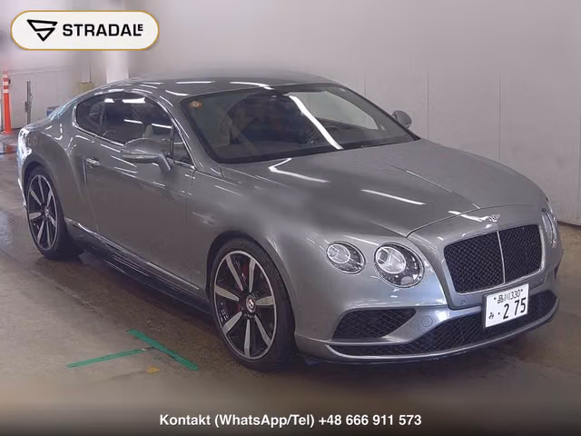 BENTLEY CONTINENTAL CP 4WD GT V8 S 2016, samochód z aukcji Japonii