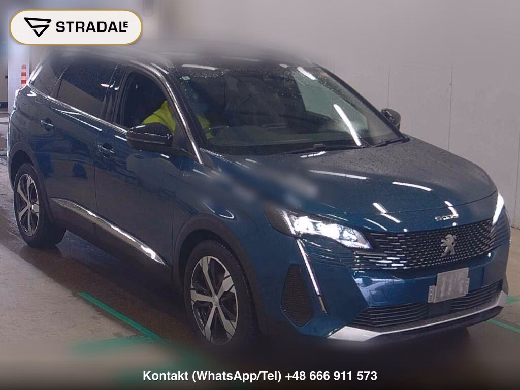 PEUGEOT 5008 GT LINE BLUE HDI 2022, aukcja z Japonii, zdjęcie 1