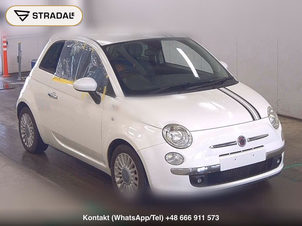 FIAT 500 1.4 16V SPORT 2008, aukcja z Japonii, zdjęcie 1