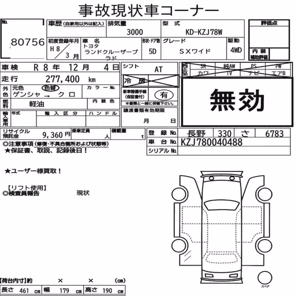 Notka aukcyjna: TOYOTA LAND CRUISER PRADO 5D 4WD SX WIDE