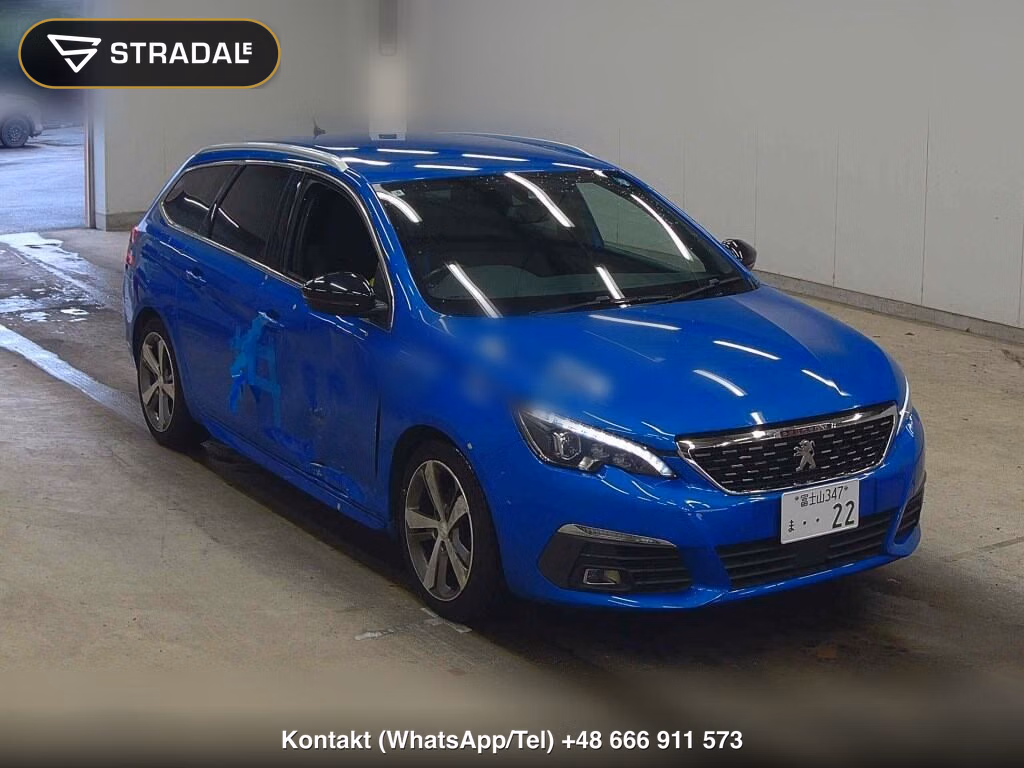 PEUGEOT 308 WG SW GT BLUE HDI 2021, aukcja z Japonii, zdjęcie 1