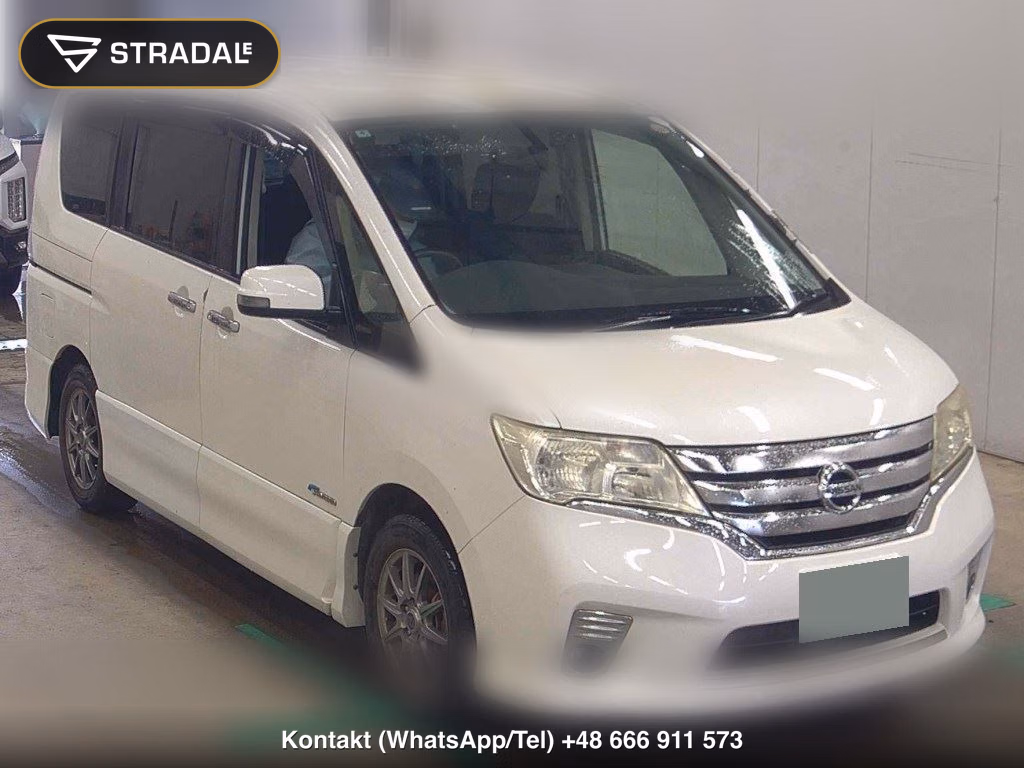 NISSAN SERENA 5D HIGHWAY STAR S-HYBRID 2013, aukcja z Japonii, zdjęcie 1