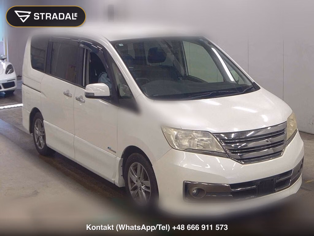 NISSAN SERENA 5D RIDER BLACK LINE S-HYBRID 2012, aukcja z Japonii, zdjęcie 1