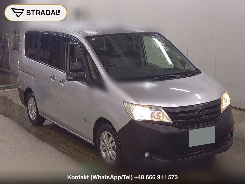 NISSAN SERENA 5D 20G S-HYBRID 2012, aukcja z Japonii, zdjęcie 1