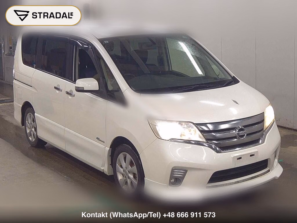 NISSAN SERENA 5D HIGHWAY STAR S-HYBRID V AERO MODE 2013, aukcja z Japonii, zdjęcie 1