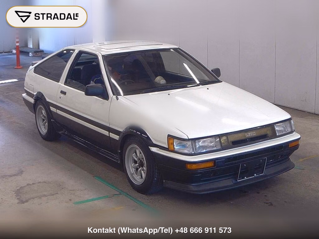 TOYOTA COROLLA LEVIN 3D GTV 1986, aukcja z Japonii, zdjęcie 1