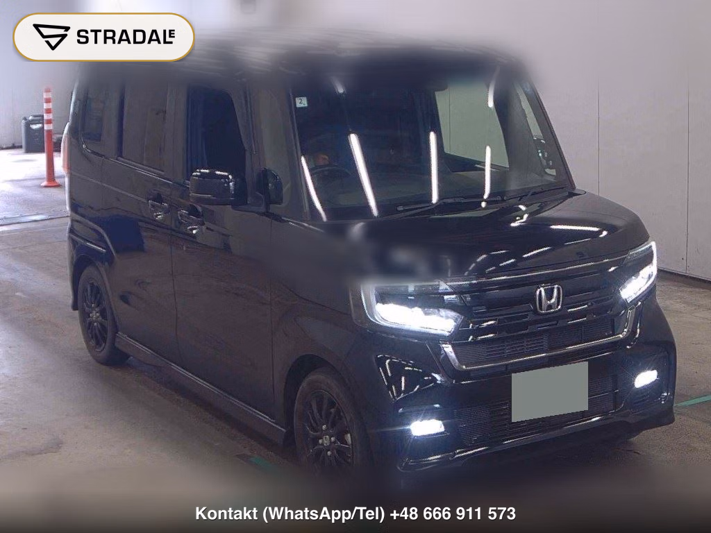 HONDA N-BOX CUSTOM L STYLE PLUS BLACK 2022, aukcja z Japonii, zdjęcie 1