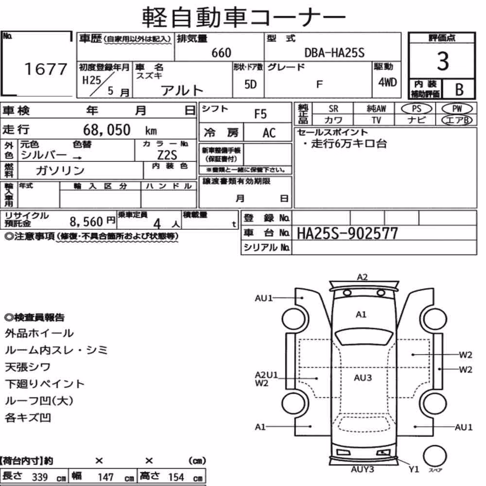 Notka aukcyjna: SUZUKI ALTO 5D 4WD F